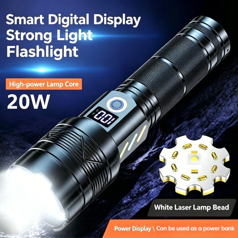 Outdoor Power Meter - Powerful LED Flashlight USB Type C