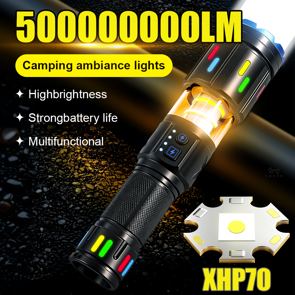 Outdoor Power Meter - XHP70 High Power Camping Flashlights Portable
