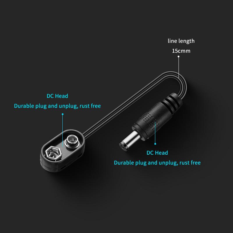 9V Battery Clip Converter Male - Outdoor Power Jack recensie en prijs