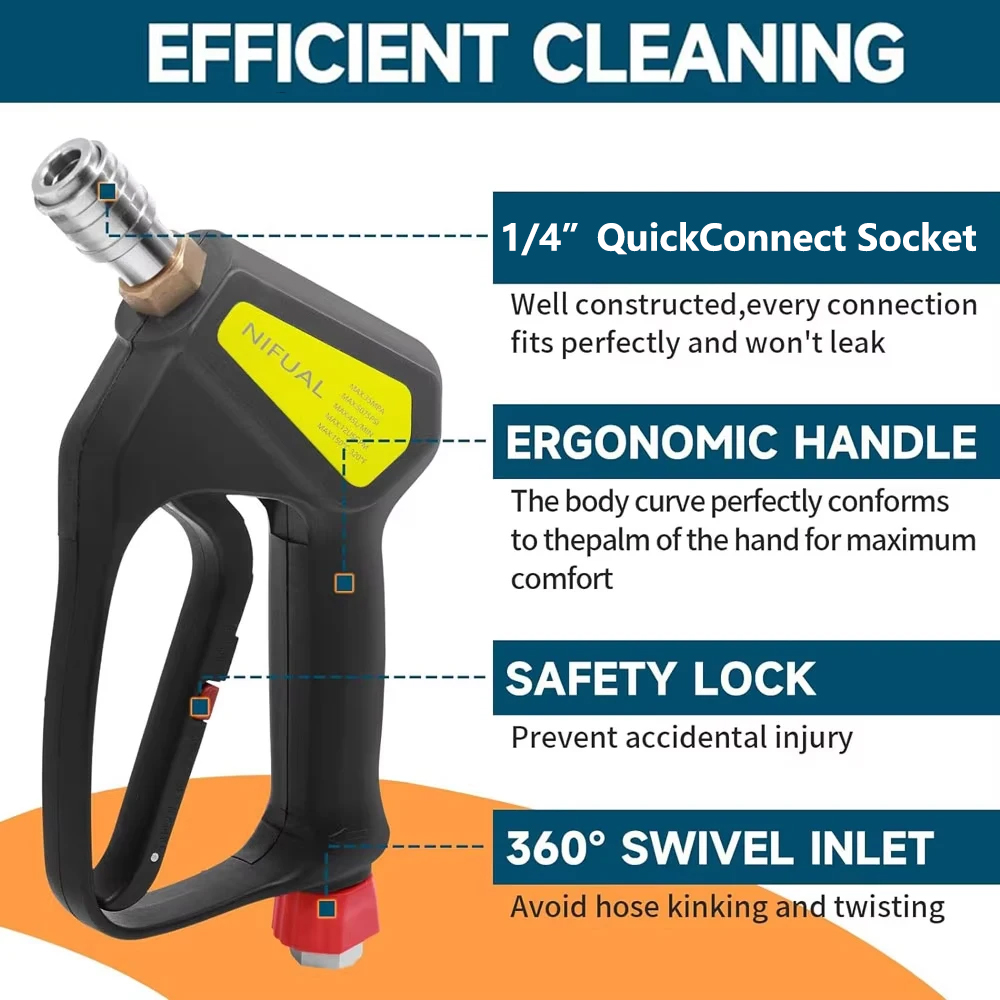 Max 350 Bar 5075 PSI Replaceme - Power Washer Gun Replacement recensie en prijs
