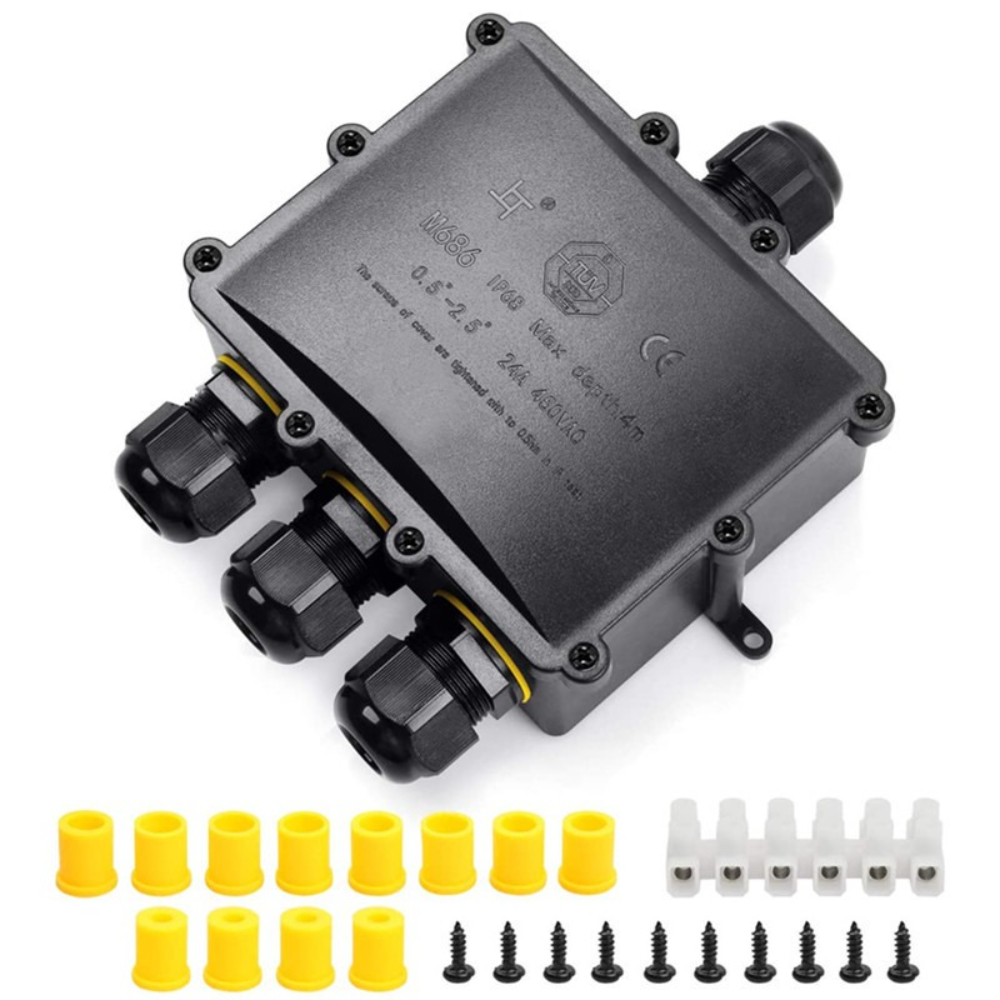 4Way 1In3Out IP68 Waterproof 4 - Outdoor Power Cable Junction Box recensie en prijs