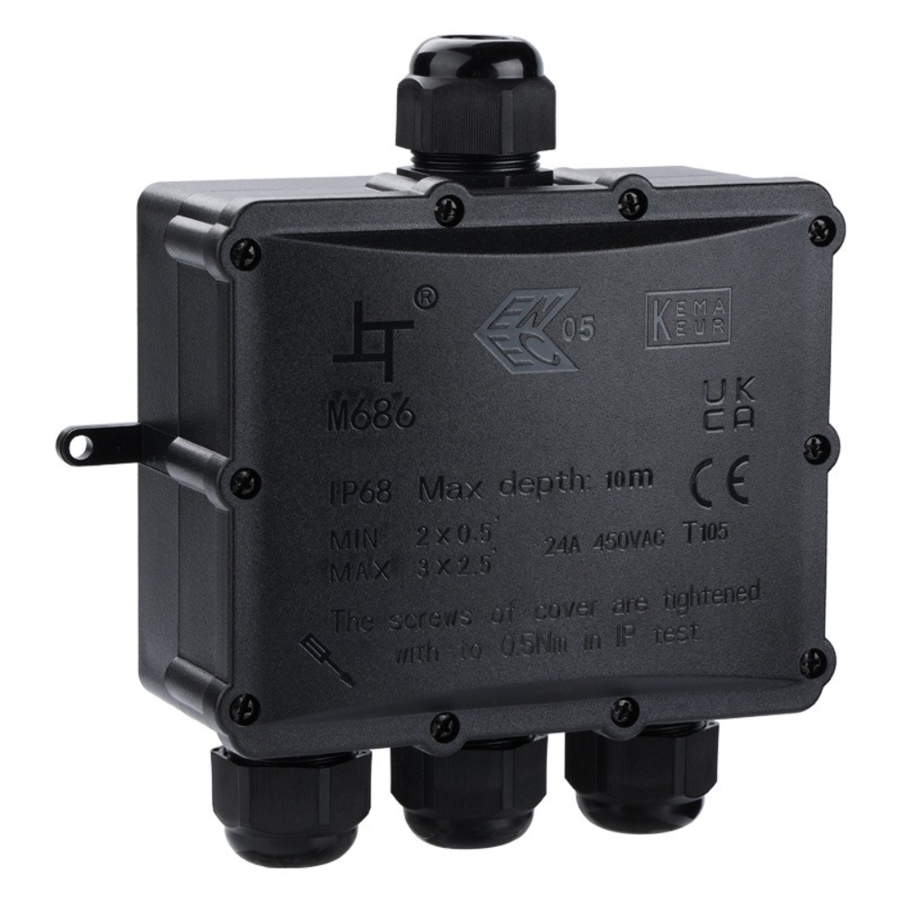 4Way 1In3Out IP68 Waterproof 4 - Outdoor Power Cable Junction Box recensie en prijs