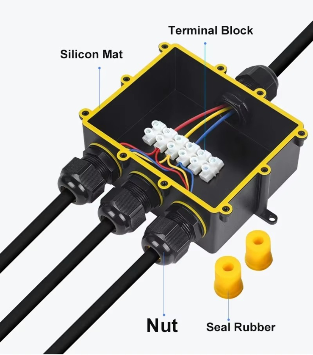 4Way 1In3Out IP68 Waterproof 4 - Outdoor Power Cable Junction Box recensie en prijs