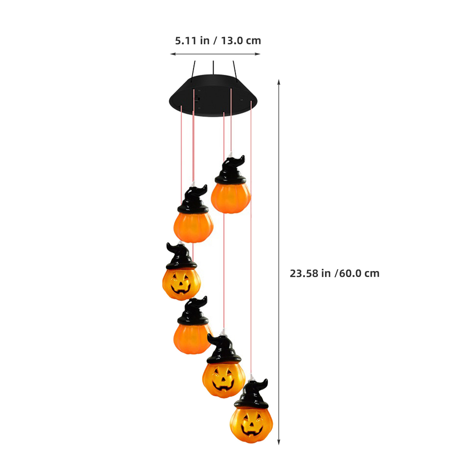 2Pcs Jack O Lantern Wind Chime - Outdoor Power Jack recensie en prijs