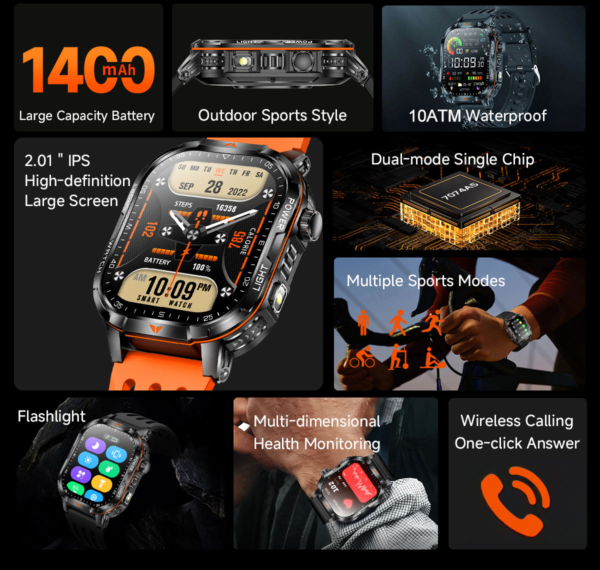 Military outdoor sturdy men's  - Outdoor Power Meter recensie en prijs
