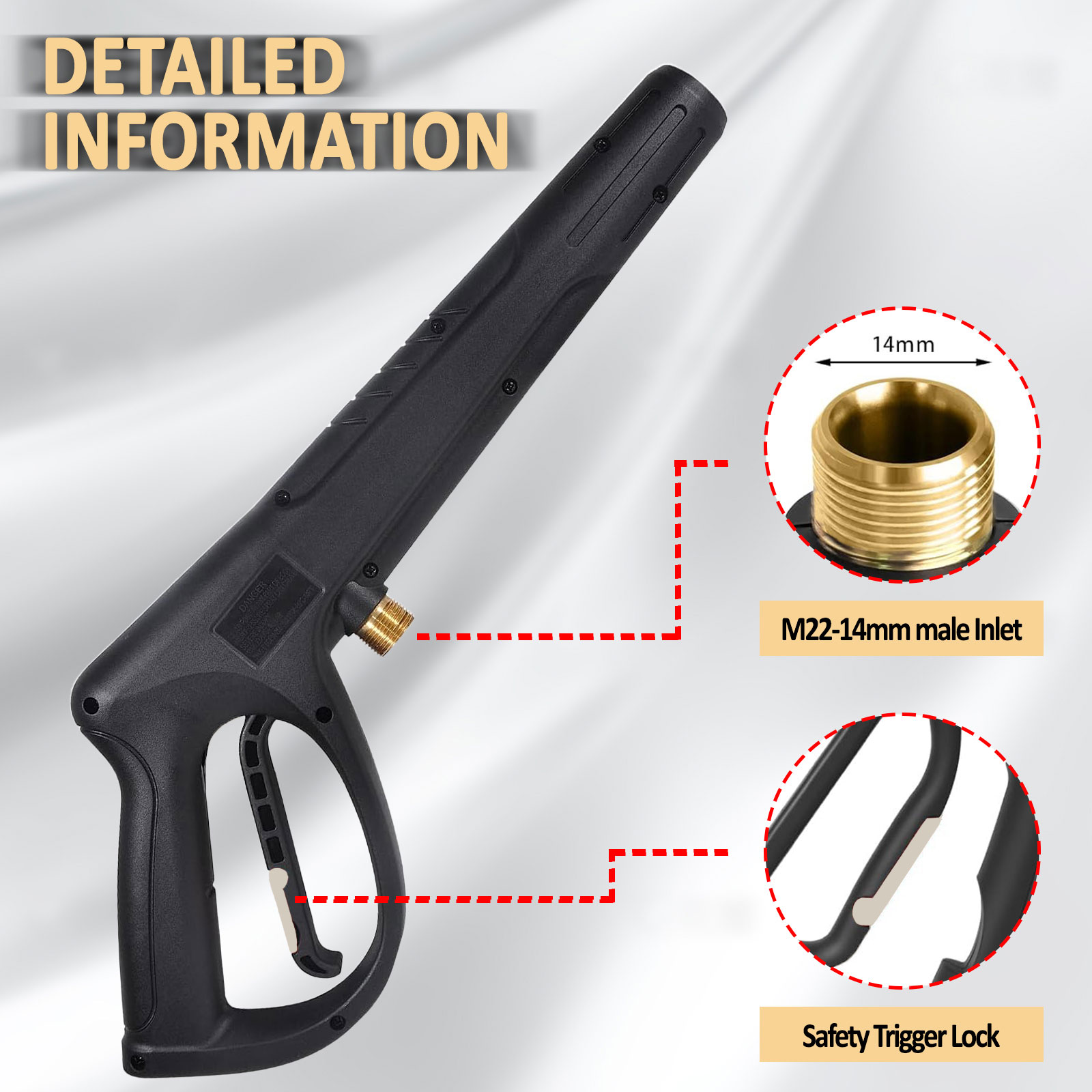 Pressure Washer Gun M22 14MM I - Power Washer Gun Replacement recensie en prijs