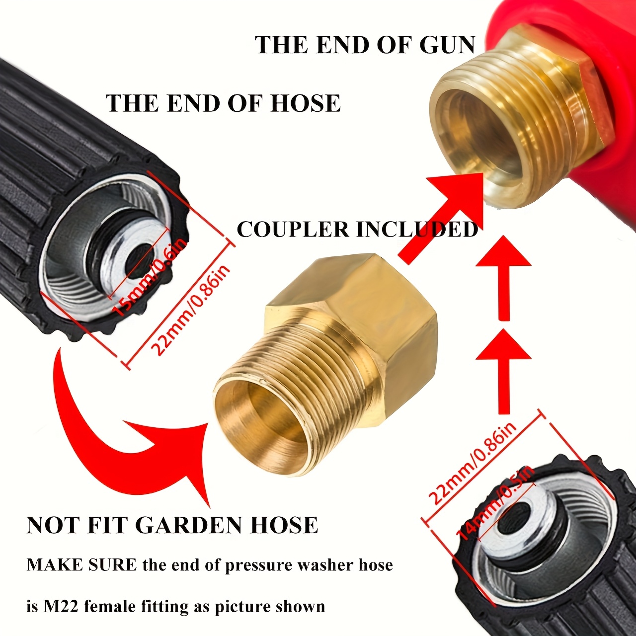 Pressure Washer Gun, Red High  - Power Washer Gun Replacement recensie en prijs