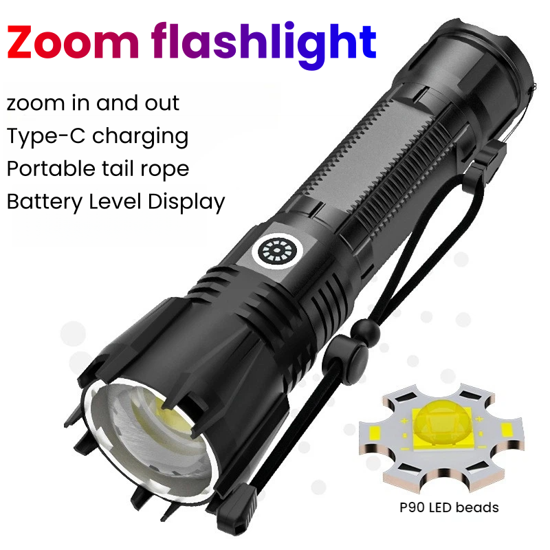 High-power P90 LED Flashlight  - Outdoor Power Meter recensie en prijs