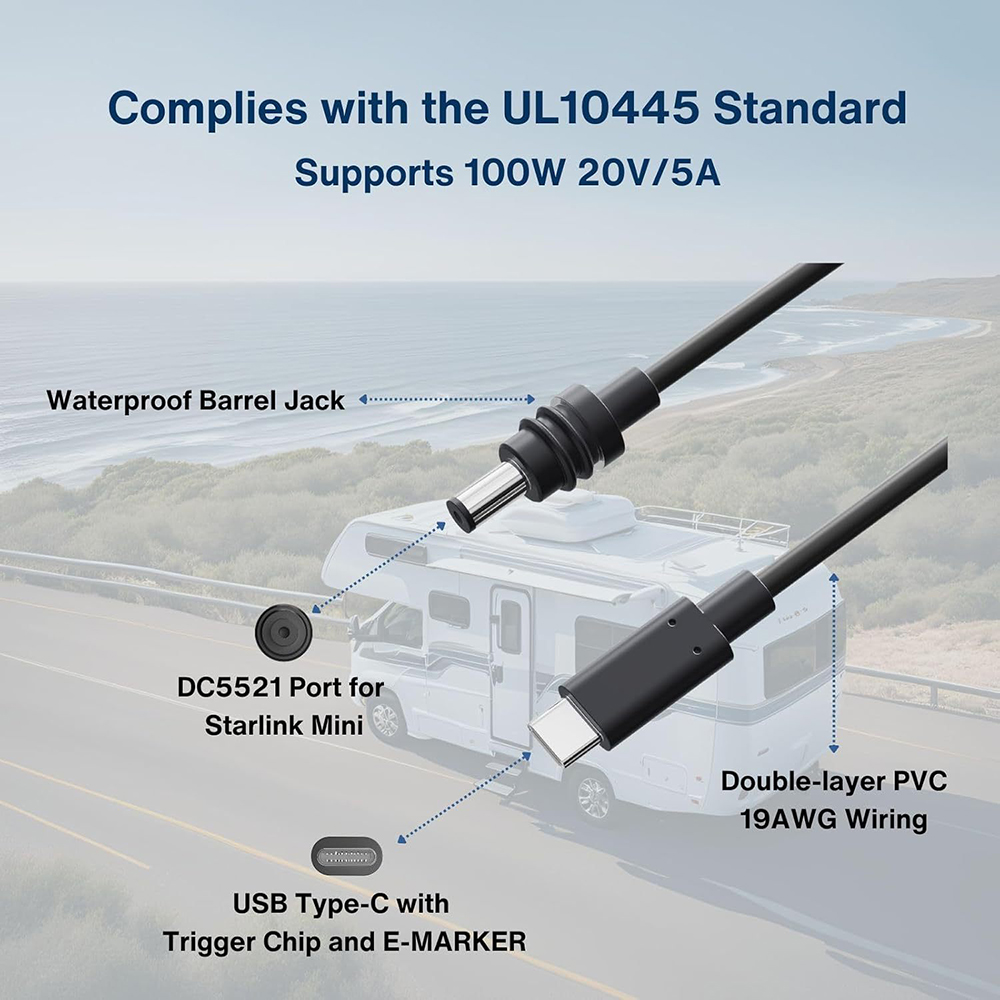 2m USB C to PD Power Cable for - Outdoor Power Jack recensie en prijs