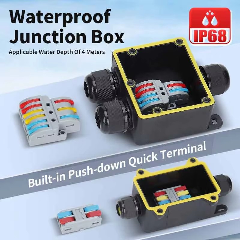 Junction Box Waterproof IP68 2 - Outdoor Power Cable Junction Box recensie en prijs