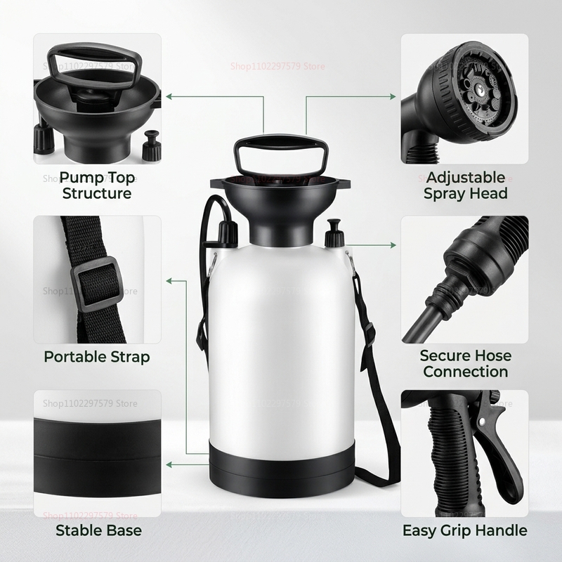 Portable Camping Shower 5L Man - Outdoor Power Meter recensie en prijs