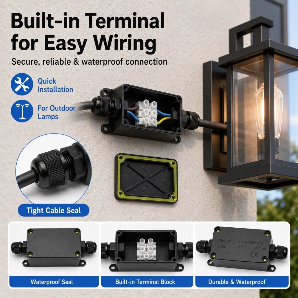 IP66 Sealed Wire Junction Box  - Outdoor Power Cable Junction Box recensie en prijs
