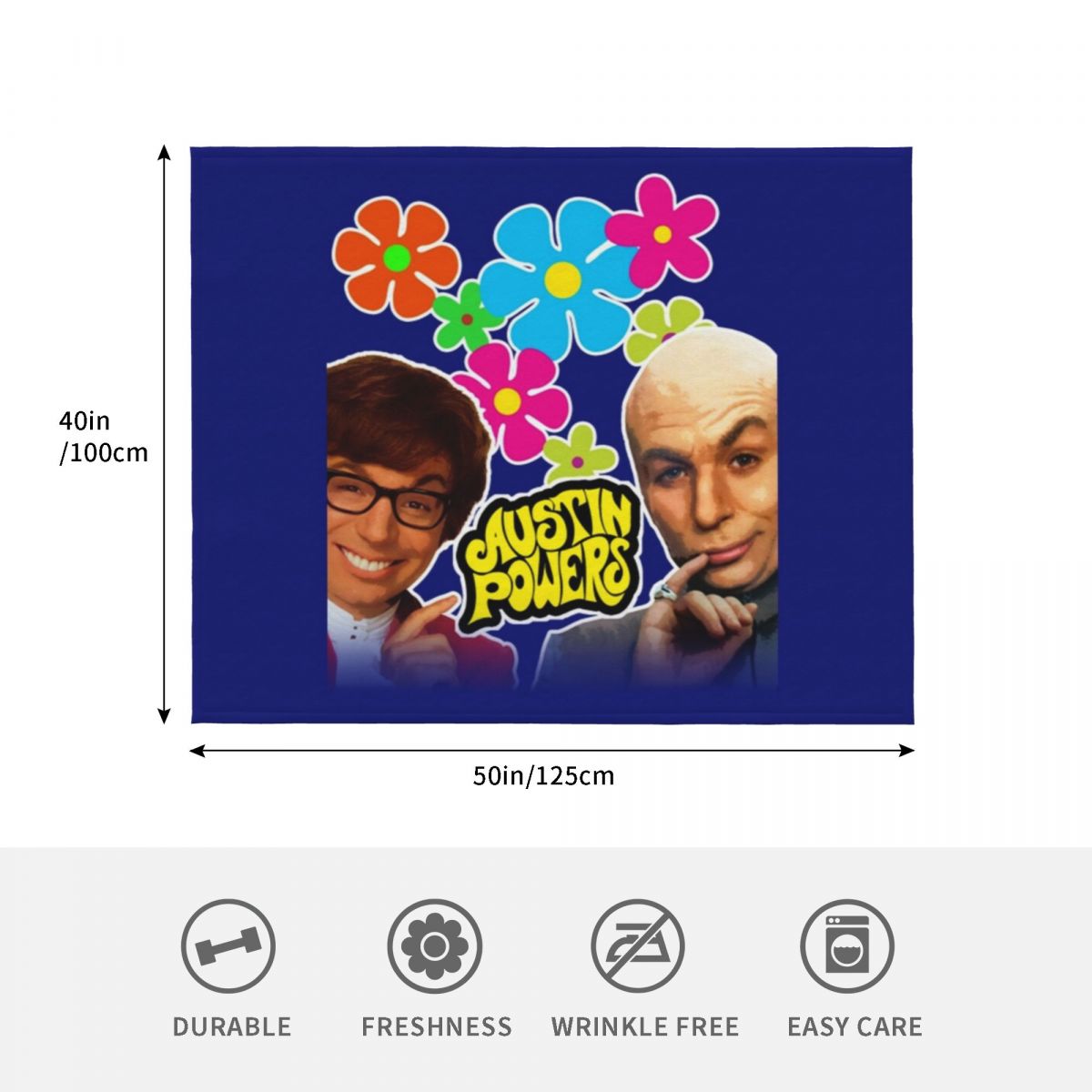 Austin Powers Throw Blanket Ou - Outdoor Power Austin recensie en prijs