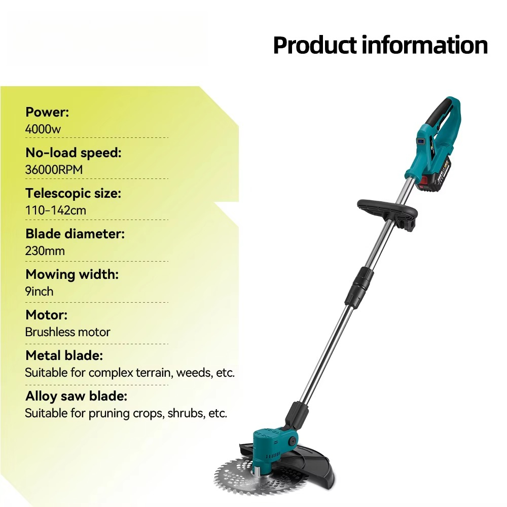 4000W Electric Lawn Mower for  - Lawn Mower Battery recensie en prijs