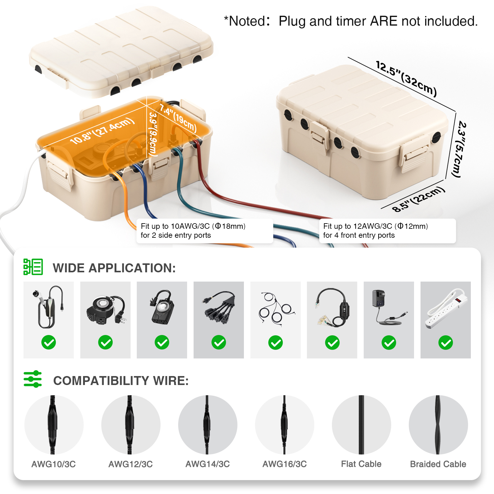 Outdoor Junction Box Large 32x - Outdoor Power Cable Junction Box recensie en prijs