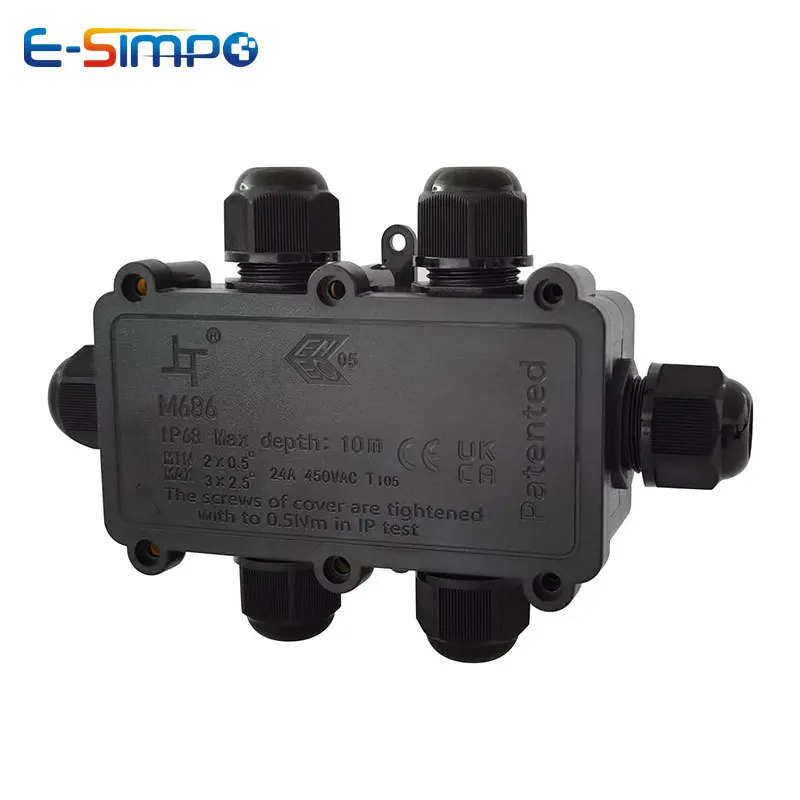 6Way 1IN5Out IP68 Underwater P - Outdoor Power Cable Junction Box recensie en prijs