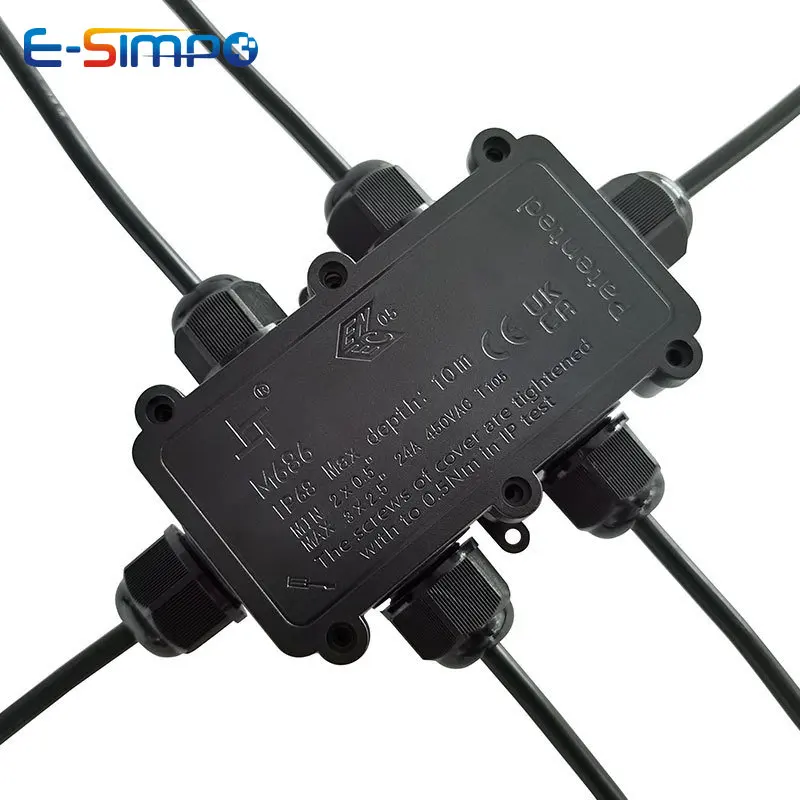 6Way 1IN5Out IP68 Underwater P - Outdoor Power Cable Junction Box recensie en prijs