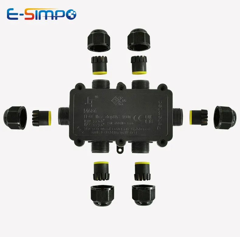 6Way 1IN5Out IP68 Underwater P - Outdoor Power Cable Junction Box recensie en prijs