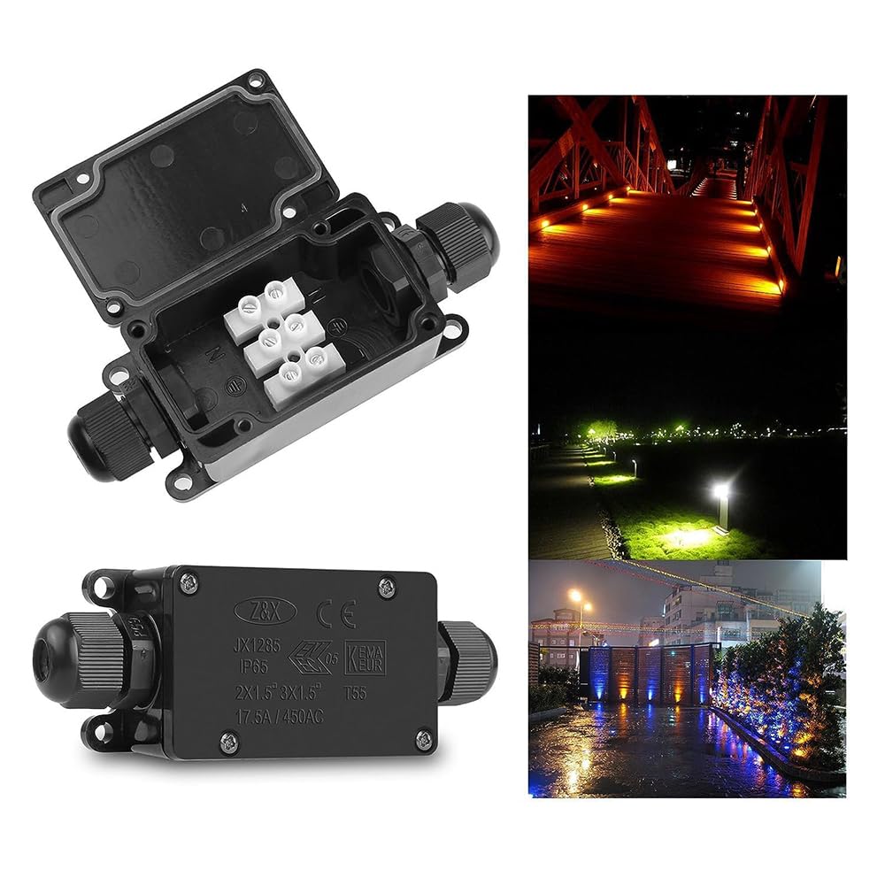 3pcs 2Way IP65 Waterproof Outd - Outdoor Power Cable Junction Box recensie en prijs
