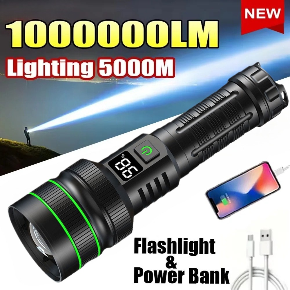 Powerful LED Flashlight Zoomab - Outdoor Power Meter recensie en prijs