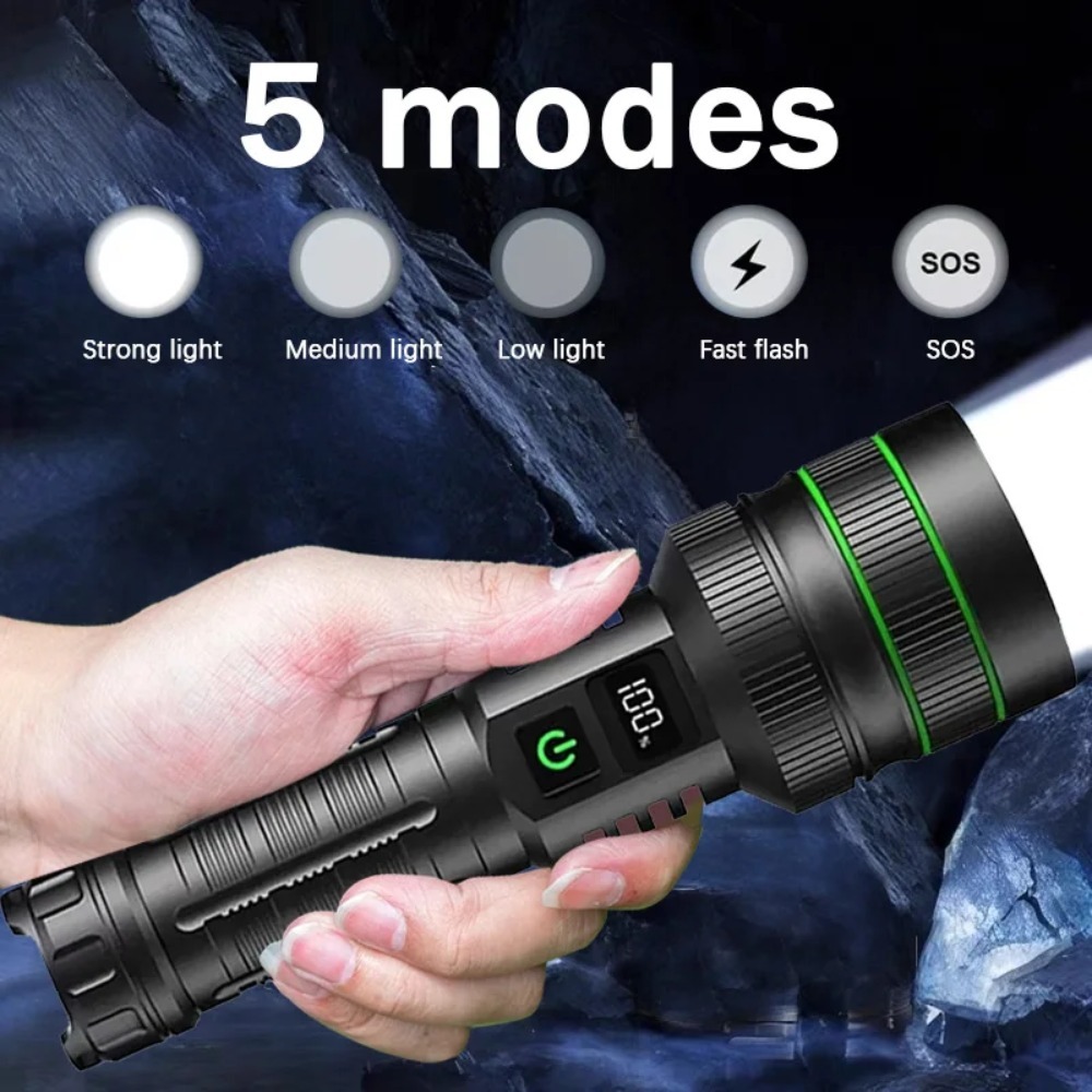 Powerful LED Flashlight Zoomab - Outdoor Power Meter recensie en prijs