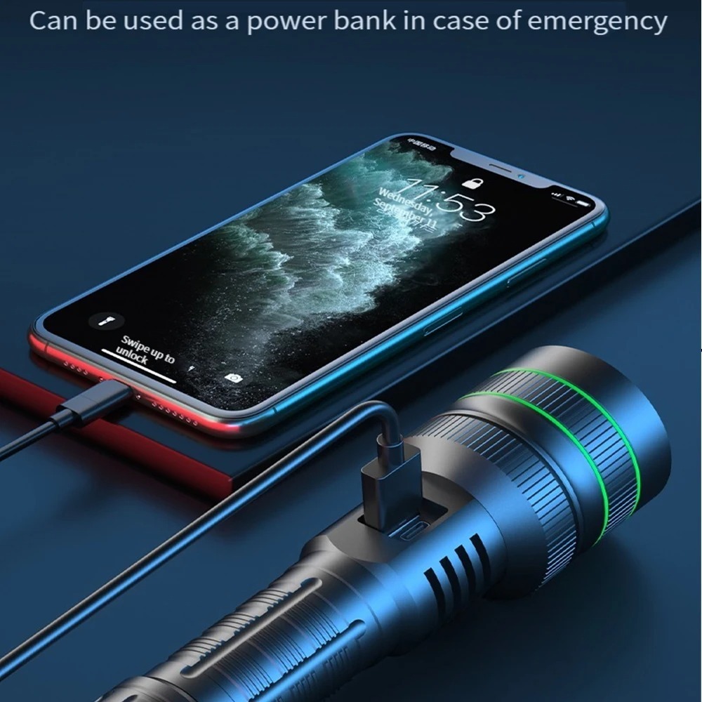 Powerful LED Flashlight Zoomab - Outdoor Power Meter recensie en prijs